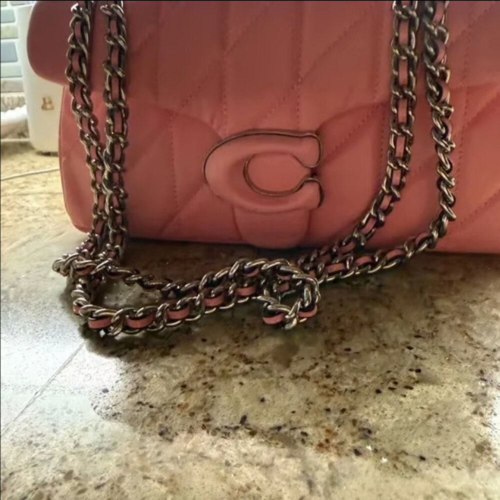 Coach Pink Quilted Tabby 26 Bag